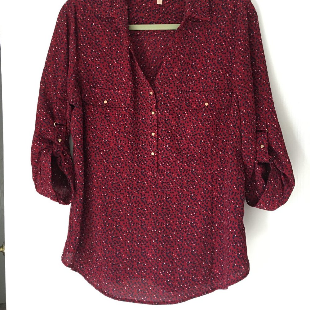Stitch Fix Dark Red Blouse